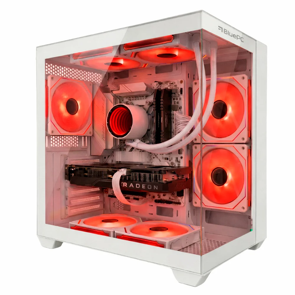 PC Gamer Ludic By Balão.info - Amd Ryzen 5 8400f, Radeon Rx 6600 8GB, 16gb Ddr5, SSD 512gb M.2 Nvme, 600w 80 Plus, Branco, Water Cooler - Pgbp-lu2747