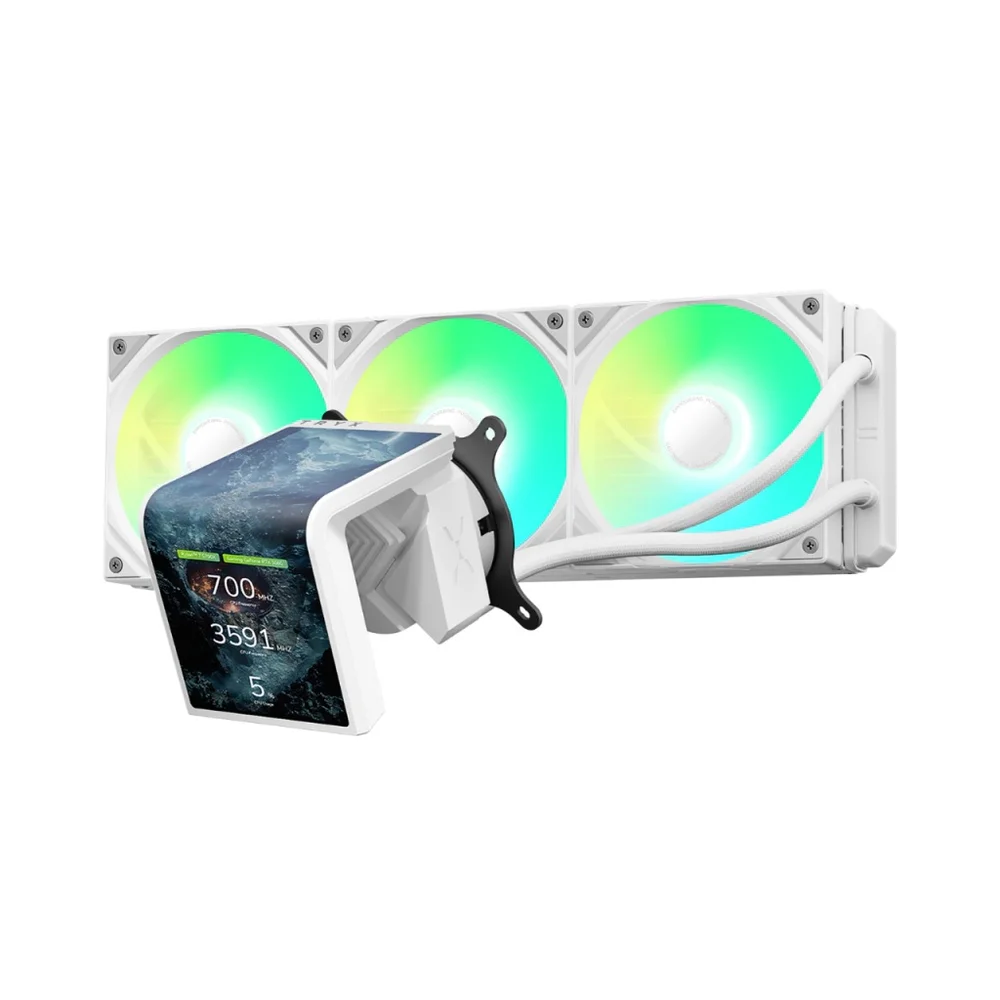 Water Cooler Tryx Panorama Se ARGB Display Lcd 360mm Branco 5