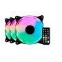 Kit 3 Fans Arvex, RGB, 120mm, Com Controladora, Preto 3