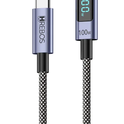 Cabo Turbo Hrebos Cb-388c Volt Vision 100w Usb-c P/ Usb-c 1m