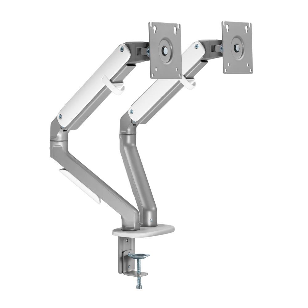 Suporte Monitor Articulado Elements Axion Duplo - Branco