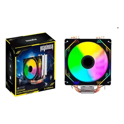 Cooler Para Processador C/LED Color  G-vr344 Revenger
