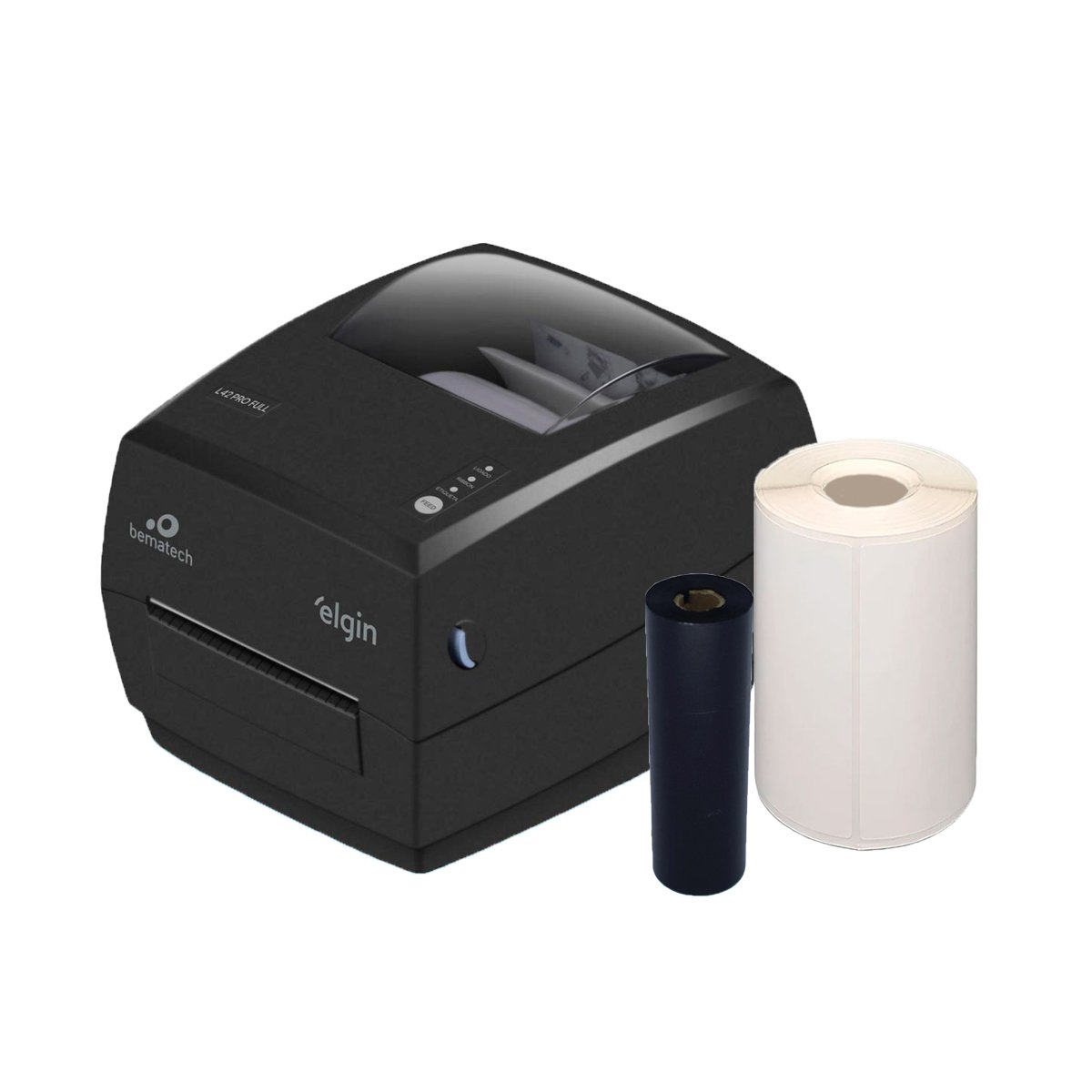 Impressora Etiqueta Elgin L42 Pro Full Com Ribbon E Etiqueta