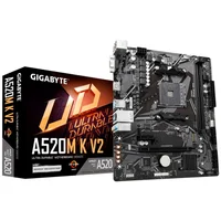 Placa Mãe Gigabyte A520m-k V2, Socket Amd Am4, Ddr4, HDMI, Usb 3.0, Slot M.2 Nvme, Micro Atx 2