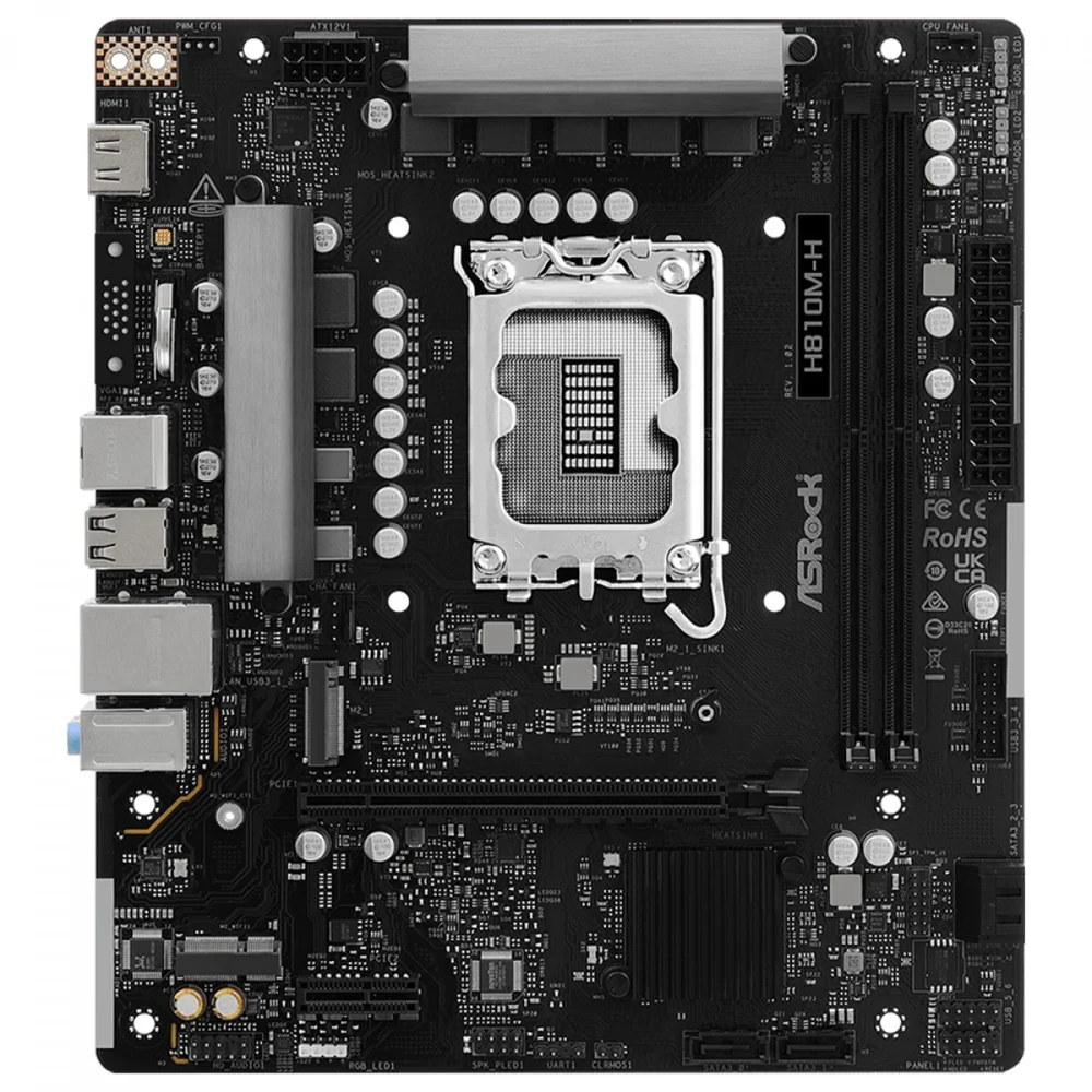 Placa Mae Asrock H810m-h LGA 1851 6