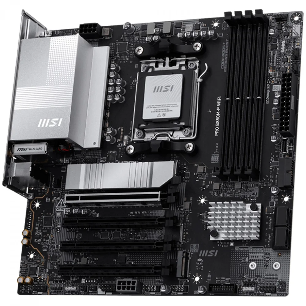 Placa Mãe Msi Pro B850m-p Wifi Am5 Ddr5 Matx 6