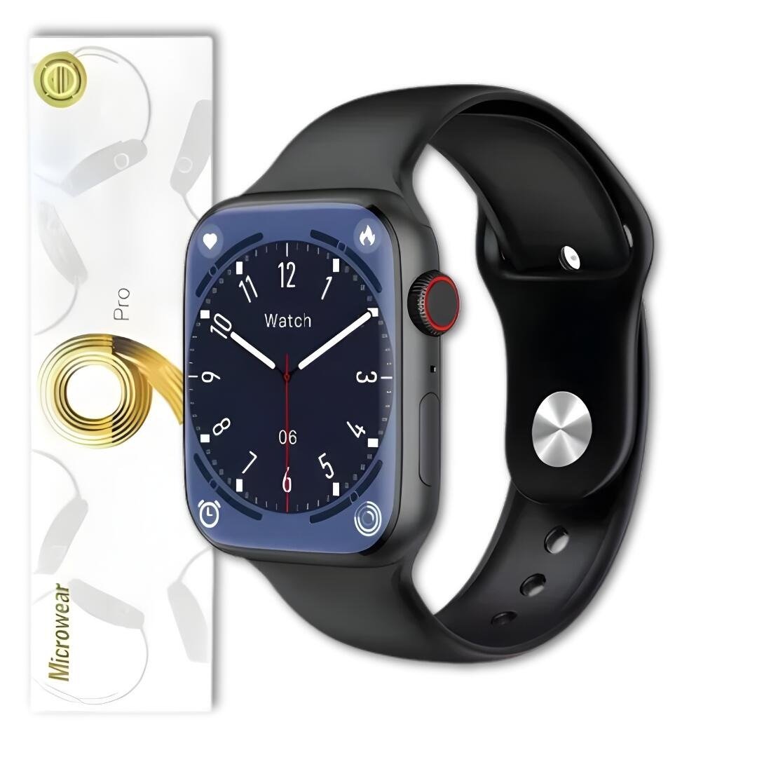 Smartwatch Microwear W59 Pro 47mm Serie 9 Com Nfc E Jogos - Preto