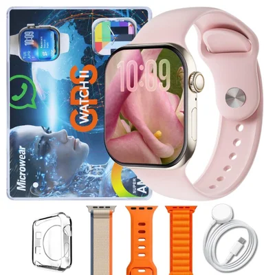 Smartwatch Microwear W11g 2gb Série 11 Gps Whatsapp A D´água - Rose Gold