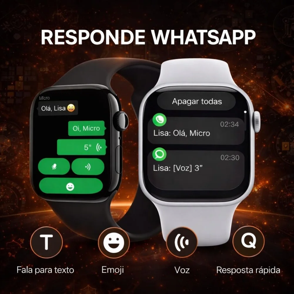 Imagem 5 de 5 do produto Smartwatch Microwear W11g 2gb Série 11 Gps Whatsapp A D´água - Rose Gold