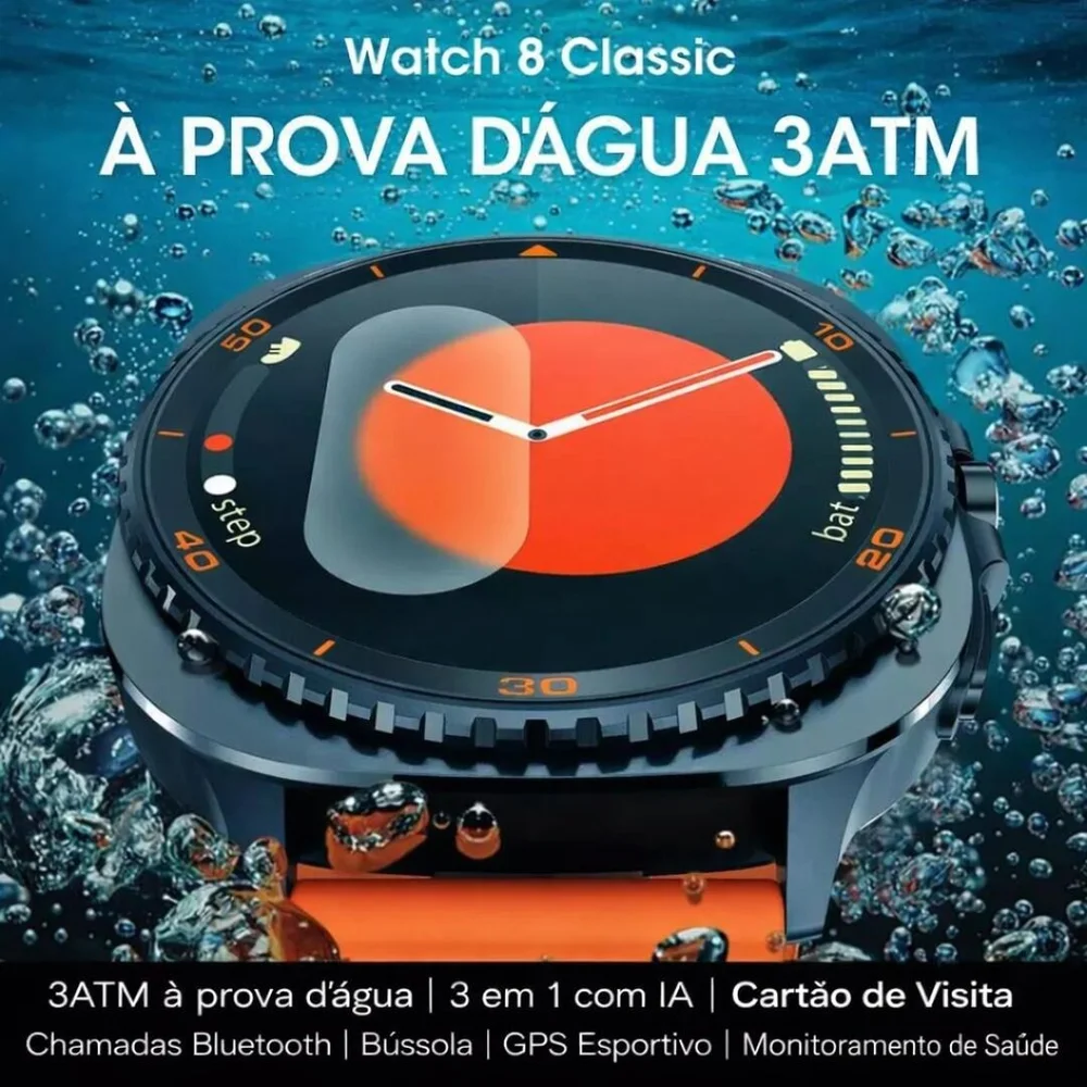 Imagem 4 de 5 do produto Smartwatch Microwear Ma33 Ultra 2 Série 11 Whatsapp A Prova D´água - Preto