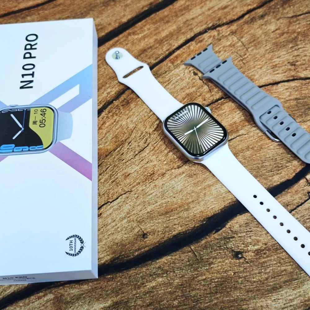 Imagem 4 de 5 do produto Smartwatch N10 Pro Serie 10 47mm Pulseira Extra Lançamento - Preto