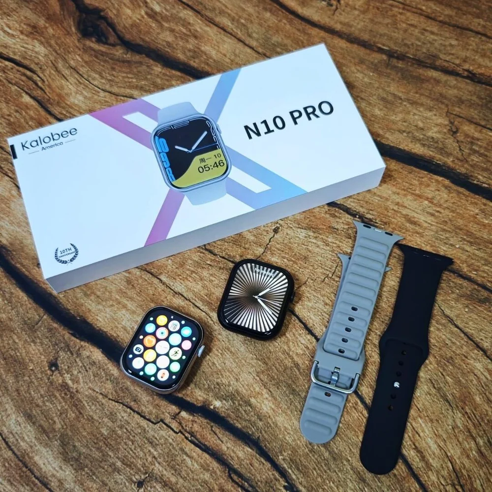 Imagem 5 de 5 do produto Smartwatch N10 Pro Serie 10 47mm Pulseira Extra Lançamento - Preto