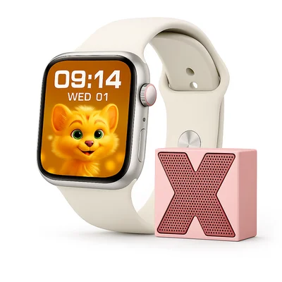 Smartwatch X11 Inteligente Caixa De Som Bluetooth 2 Pulseira Cor:branco