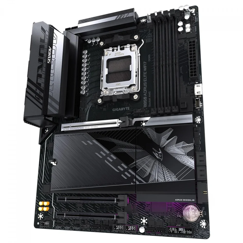 Imagem 3 de 5 do produto Placa Mãe Gigabyte B850 Aorus Elite Wifi7, Chipset B850, Amd Am5, Atx, Ddr5