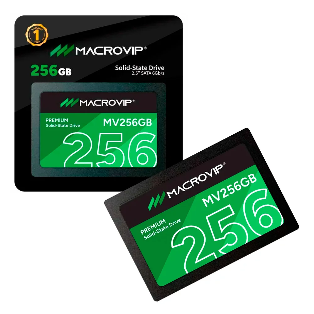 SSD  256gb 2.5 Sata 3 520mb/s Leit - 450mb/s Grav Mv256gb Macrovip
