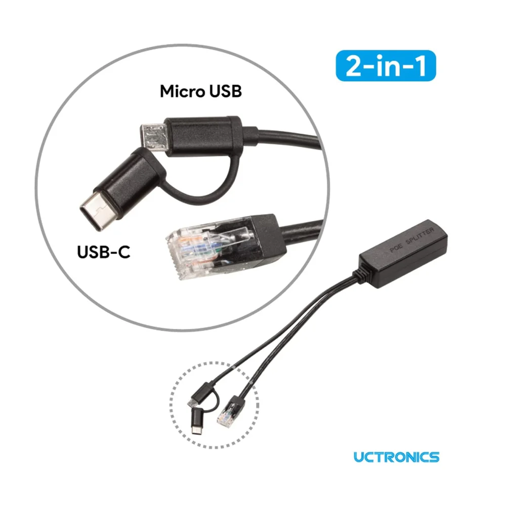 Imagem 5 de 5 do produto Adaptador Divisor Poe Para Raspberry 5v 3a Ls-pe0530lk-u6271 Uctronics