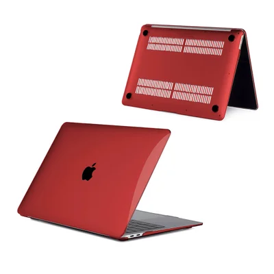 Capa Logo Recortado Macbook Air 13.6 M4 2025 (a3240) Cor:vermelha