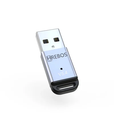 Adaptador Usb Bluetooth 5.4 Hrebos Ad-228 Para PC Notebook Fone Mouse Teclado Wireless Plug & Play