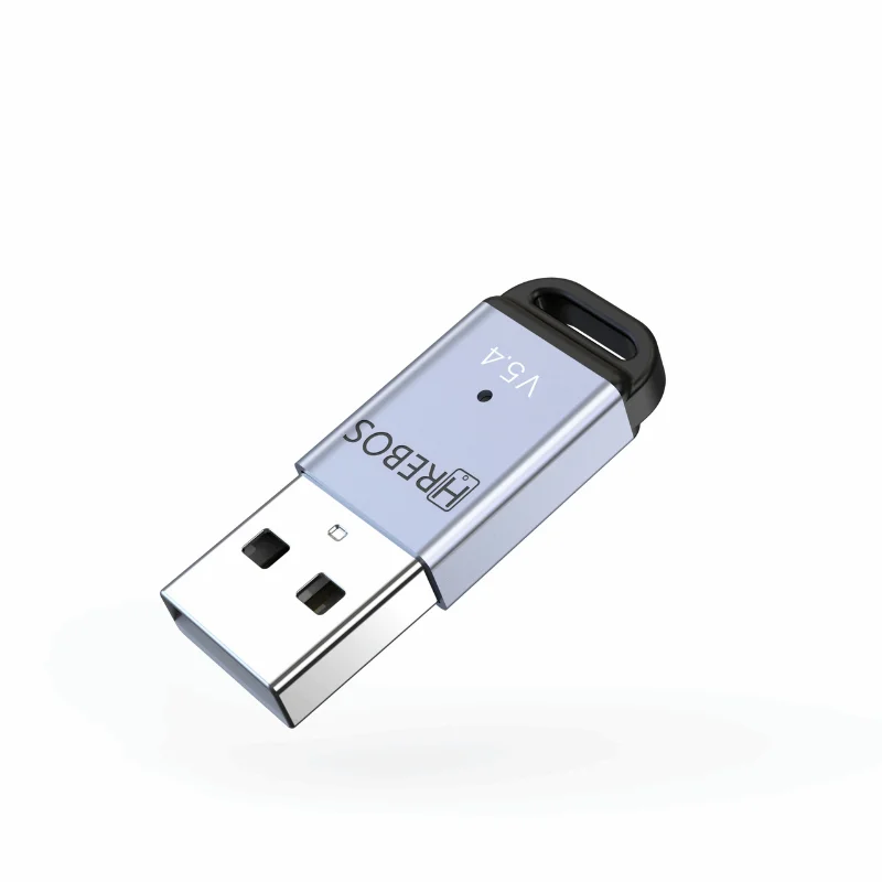 Imagem 5 de 5 do produto Adaptador Usb Bluetooth 5.4 Hrebos Ad-228 Para PC Notebook Fone Mouse Teclado Wireless Plug & Play