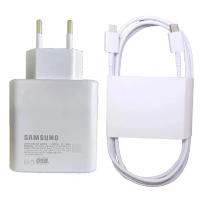 Carregador Samsung Chromebook 4 E Galaxy Book 2 45w Branco