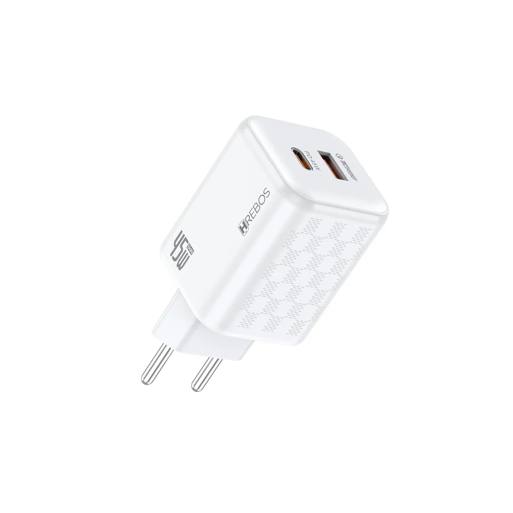 Imagem 3 de 4 do produto Carregador Hrebos Crg-219i White Chess 45w Cabo Lghtng
