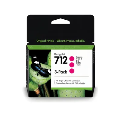 Cartucho 712 Magenta 3 Peças 3ed78a T250 T230 T630 T650 87ml