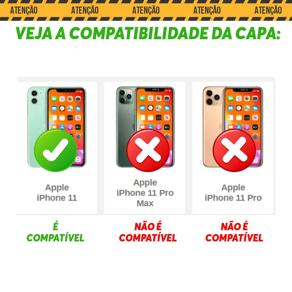 Imagem 5 de 5 do produto Capa Militar P/ Iphone 11 Normal - Capinha Case Protetora Anti Impacto Queda Armadura Resistente