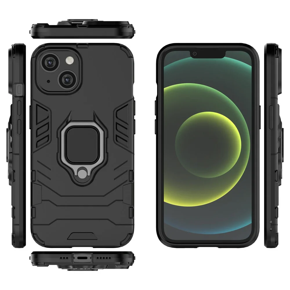 Imagem 2 de 5 do produto Capa Militar P/ Iphone 14 Normal - Capinha Case Protetora Anti Impacto Queda Armadura Resistente