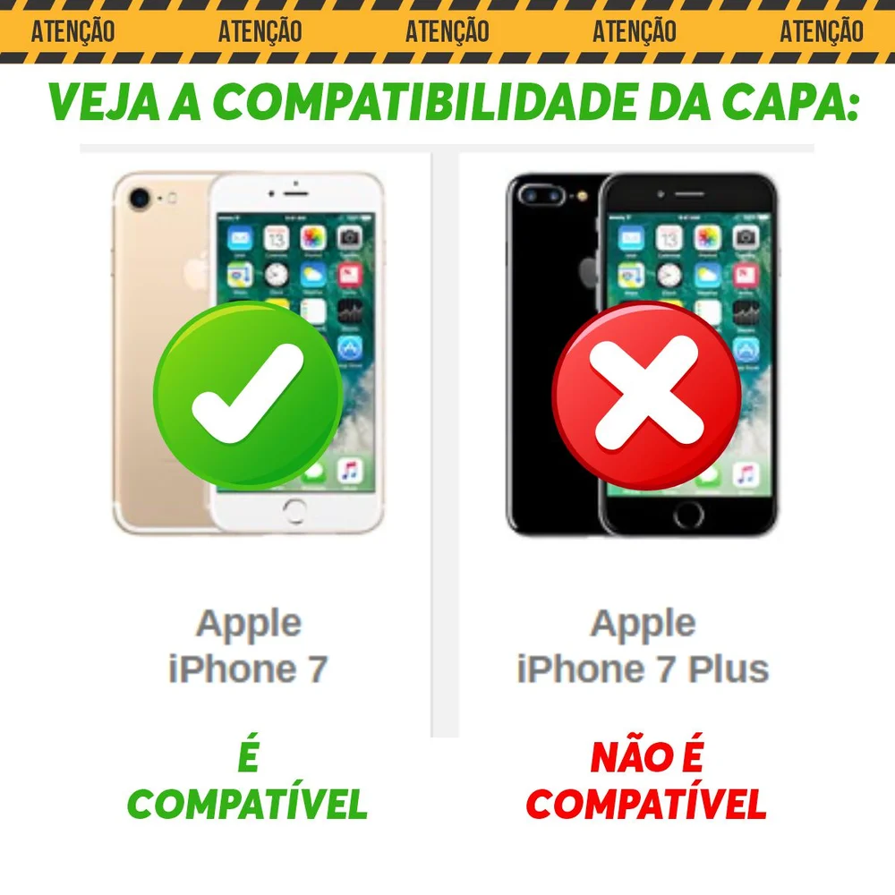 Imagem 3 de 5 do produto Capa Militar P/ Iphone 7 Normal - Capinha Case Protetora Anti Impacto Queda Armadura Resistente