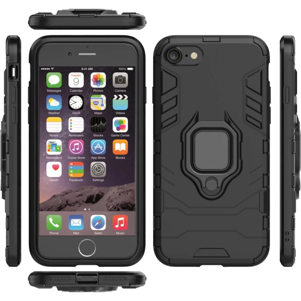 Imagem 4 de 5 do produto Capa Militar P/ Iphone 7 Normal - Capinha Case Protetora Anti Impacto Queda Armadura Resistente