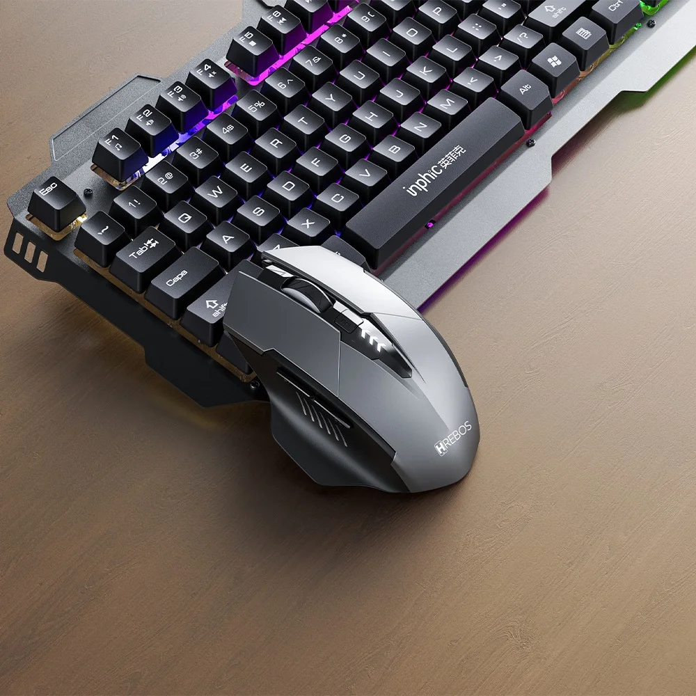 Imagem 4 de 5 do produto Mouse Wireless Recarregável Hrebos If-212 Pro-gaming Bt Preto
