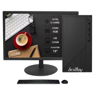 Computador Work Machine Bestboy Intel i5 2º 8GB Ram Hd 320gb 230w M T Mnt 19p