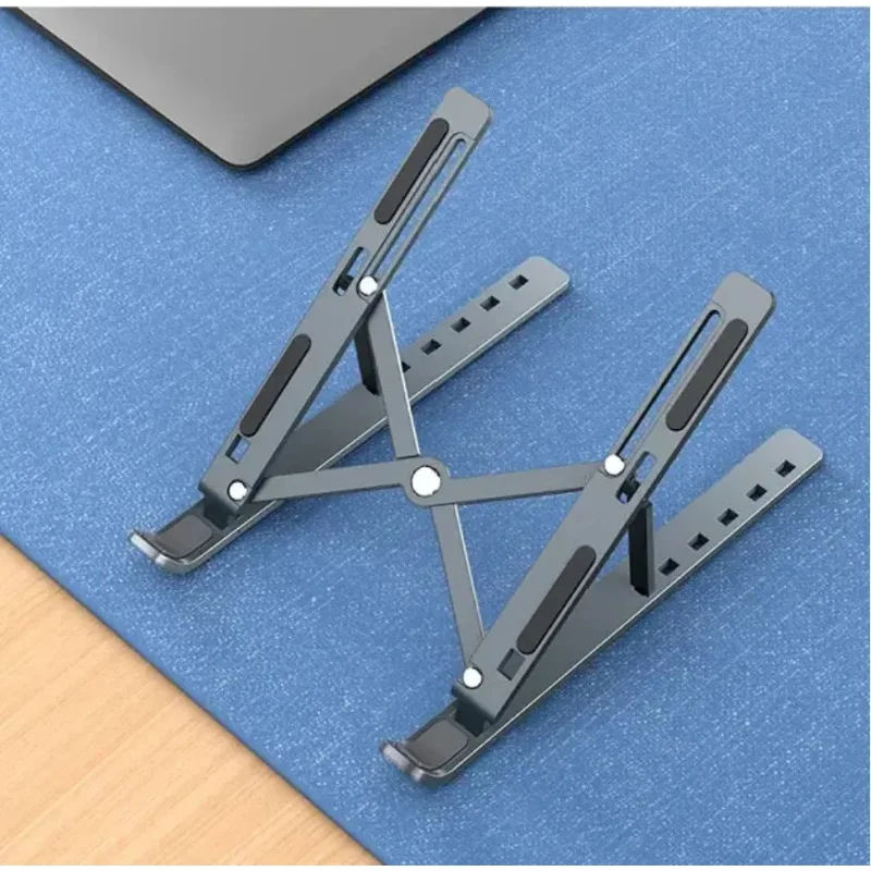 Imagem 5 de 5 do produto Suporte De Notebook Articulado De Metal Dobrável Ergonômico Cor:preto