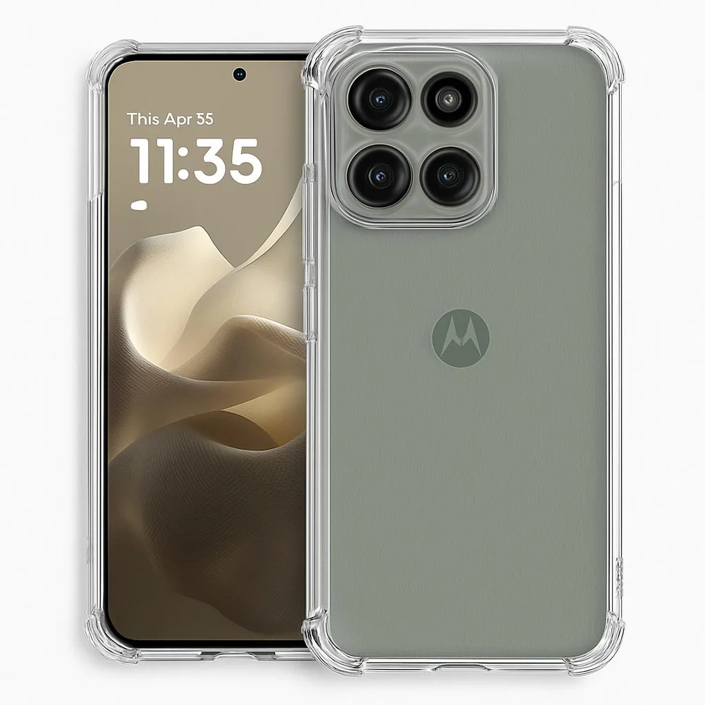 Capa Capinha Silicone Tpu Para Moto Edge 70 5g Transparente