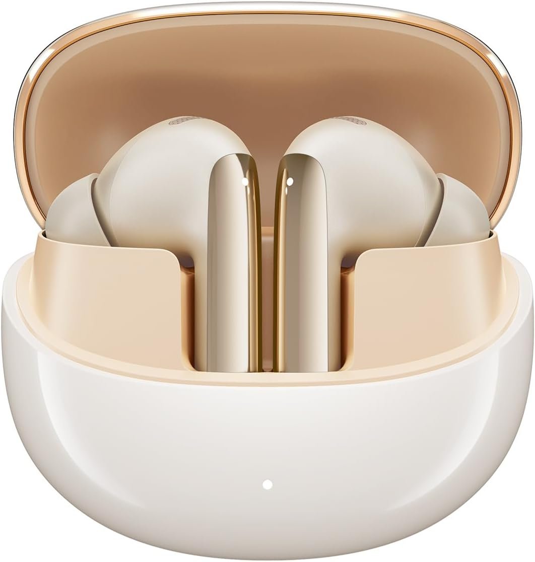 Fone De Ouvido Qcy Melobuds Pro Ht08 ( Dourado ) Cancelamento De Ruído (anc) Codec Ldac Alta Definição Hi-res