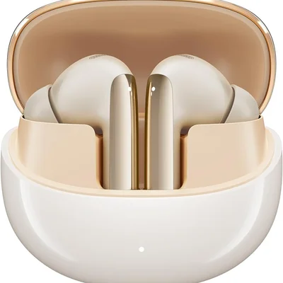 Fone De Ouvido Qcy Melobuds Pro Ht08 ( Dourado ) Cancelamento De Ruído (anc) Codec Ldac Alta Definição Hi-res