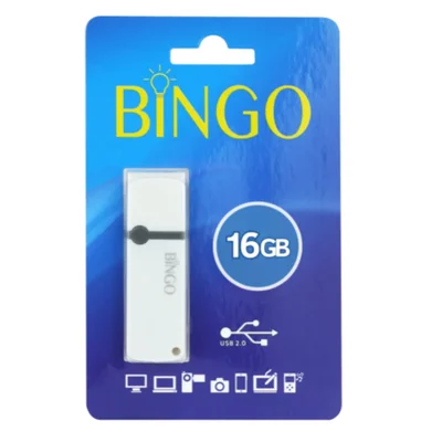 Pen Drive Bingo 16gb Branco Usb 2.0 Armazenamento Seguro