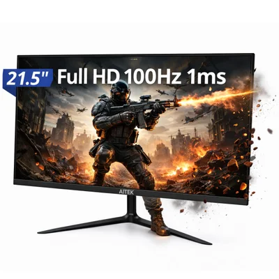 Monitor Gamer 21.5 " Full Hd 1ms 100hz Ou 120hz Com Entrada HDMI E Vga
