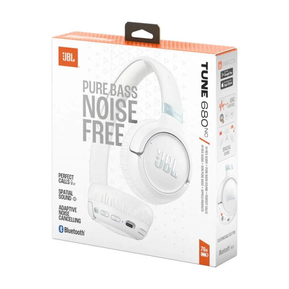 Imagem 2 de 5 do produto Fone De Ouvido Bluetooth Jbl Tune 680nc Branco