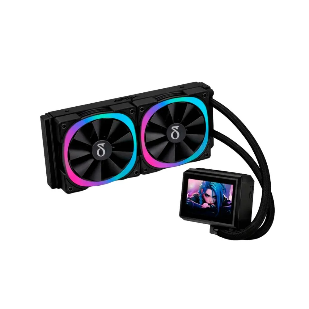 Water Cooler Gamer RGB Lcd Customizável 250w Tdp Resfriamento Líquido Alta Performance Para Cpu Silencioso E Eficiente 6