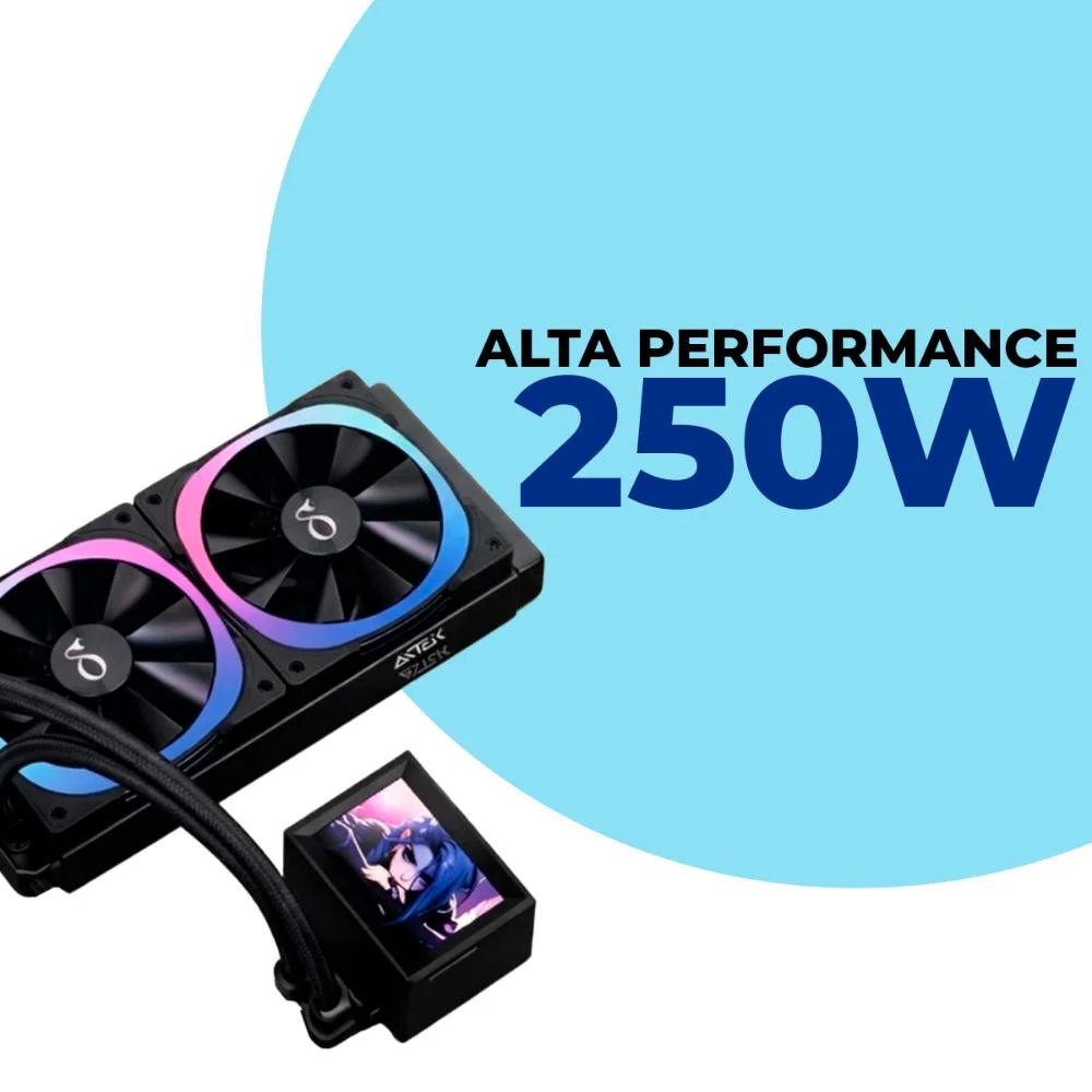 Water Cooler Gamer RGB Lcd Customizável 250w Tdp Resfriamento Líquido Alta Performance Para Cpu Silencioso E Eficiente 7