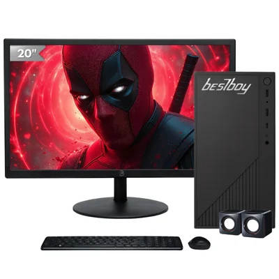 Computador Gamer Premium Bestboy Intel Core i5 7º 8GB Ram SSD 240GB 500w Mou Tec Mon 20 Preto