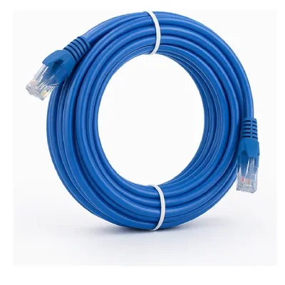 Cabo Rj-45 Macho + Rj-45 Macho 5m 5e Cca 568b Azul