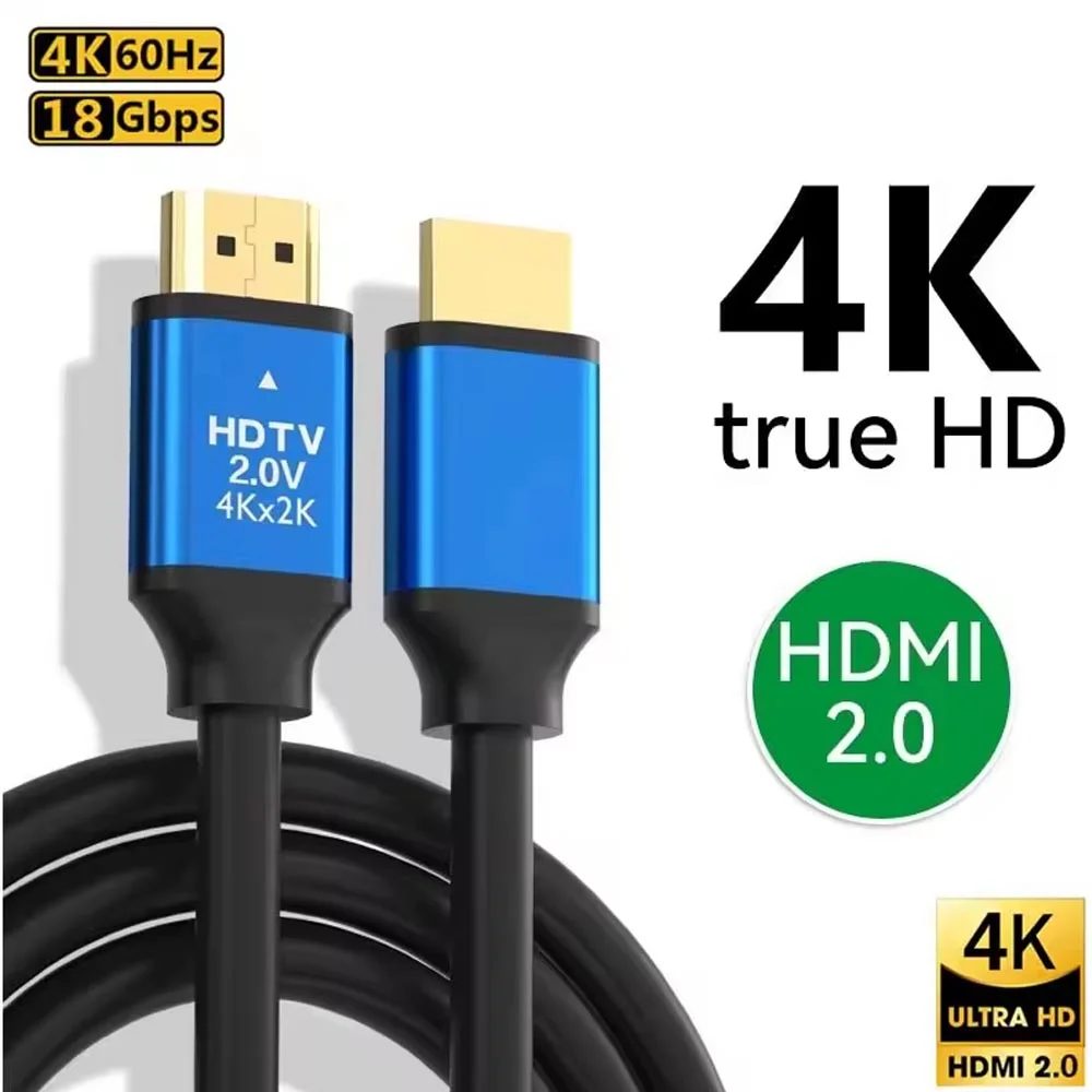 Imagem 2 de 5 do produto Cabo HDMI 2.0 4k Ultra Hd 60hz 18GBps Alta Velocidade 10 Metros
