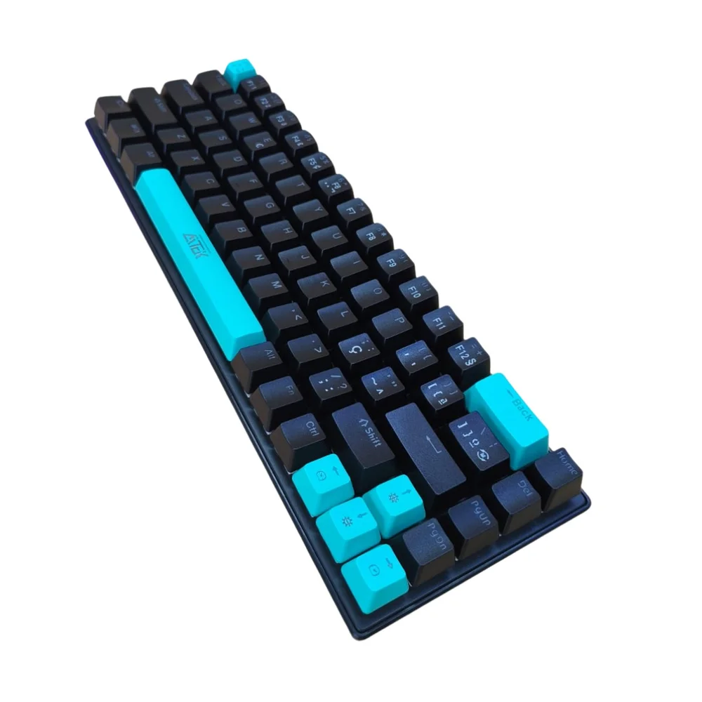 Imagem 3 de 5 do produto Teclado Mecânico Gamer RGB 60% Layout Abnt2 Compacto Com 68 Teclas Para PC E Notebook