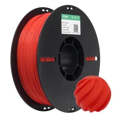 Filamento 3d Esun Pla 1.75mm 1kg Vermelho Novo Carretel