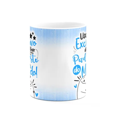 Caneca Flork Pais - Exclusivo Do Melhor Padrasto Do Mundo — foto 2