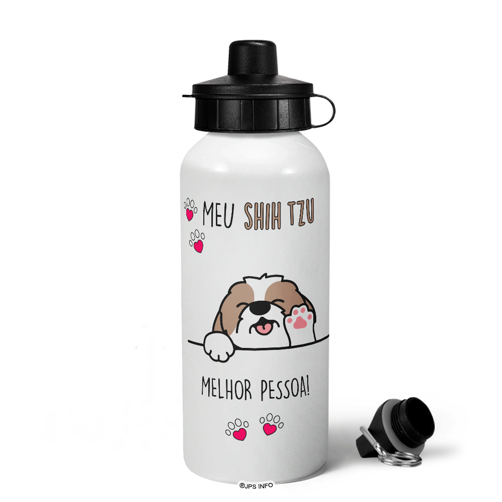 Garrafa Squeeze Mq - Meu Shih Tzu, Melhor Pessoa!