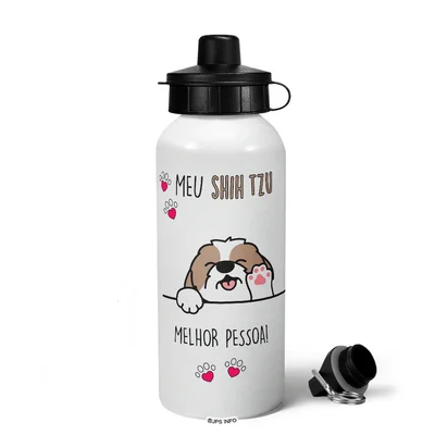 Garrafa Squeeze Mq - Meu Shih Tzu, Melhor Pessoa!