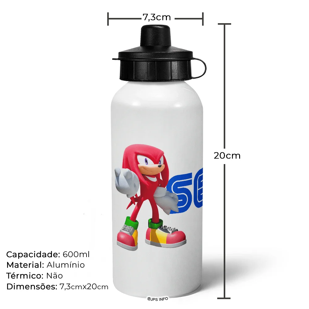 Imagem 4 de 5 do produto Garrafa Squeeze Mq - Sonic And Knuckles